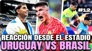 Reacción uruguayos en el estadio  Uruguay Brasil Copa América 2024 [upl. by Leroy]