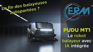 Pudu MT1  Le robot balayeur avec IA intégrée [upl. by Orapma]