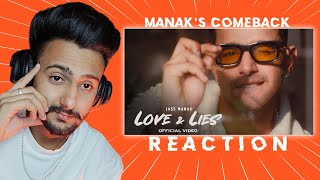 Reaction on Jass Manak  Love amp Lies  Official Video [upl. by Gnilyam546]