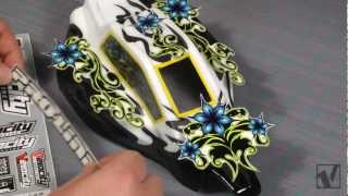 Howto RC Car Body Painting with Stickers  VRC Magazine [upl. by Myrvyn255]