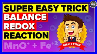 Balancing Redox Reactions By Ion Electron Method  Easy Trick [upl. by Beatriz]