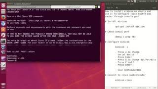 How to install minicom on Ubuntu to configure Cisco switches and routers through the console port [upl. by Naffets]