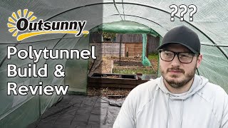 Outsunny Polytunnel Build and Review  Is It Any Good [upl. by Wennerholn372]