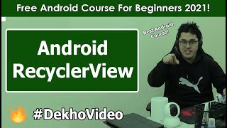 RecyclerView in Android  Android Tutorials in Hindi 32 [upl. by Yahsed]