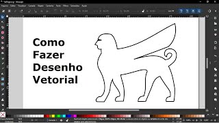 Como Fazer Um Desenho Vetorizado No Inkscape [upl. by Atteynek]