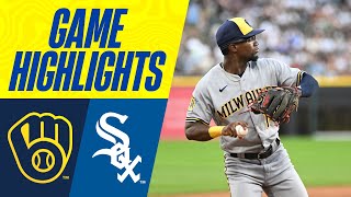 Brewers vs White Sox Game Highlights 81123  MLB Highlights [upl. by Laikeze]