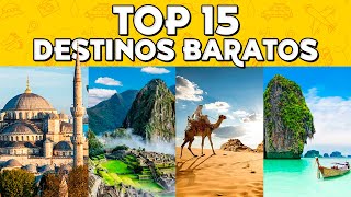 ✈️ Países BARATOS para VIAJAR ⭐️ TOP 15 Destinos Económicos [upl. by Sandie132]