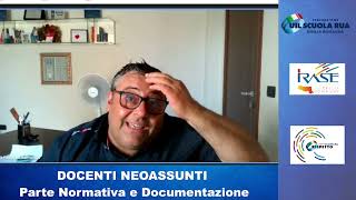 DOCENTI NEOASSUNTI  PARTE NORMATIVA E DOCUMENTAZIONE [upl. by Carolus525]