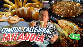 Comida callejera en Tailandia 🇹🇭 Comiendo en Bangkok Tailandia Lo mejor de la comida callejera [upl. by Kentigera]