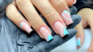 PASSO A PASSO FIBRA DE VIDRO E DECORAÇÃO NAIL ART [upl. by Sleinad]