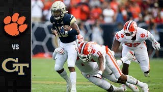 Clemson vs Georgia Tech Football Highlights 2018 [upl. by Ahsykal]