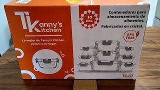 Reseña recipientes de vidrio Tannys Kitchen  Comparativa recipientes vidrio vs plástico [upl. by Blinni]