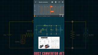 Boost converter circuit working DCtoDC converter hindi DC stepup electronicbuck simulation [upl. by Connor62]