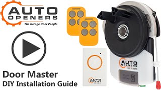 How to install a DOOR MASTER Auto Openers Garage Door Opener Installation Video [upl. by Sofia]