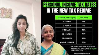 Madhavi ReddyNew Income Tax Slabs for 2425 for New Regime Budget 2024 highlightsTax calulator [upl. by Nathanial831]