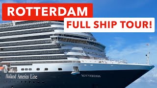 Holland America Line Rotterdam  Full Ship Tour [upl. by Inesita72]