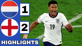 ⚪️Netherlands vs England 12 Extended HIGHLIGHTS  EURO 2024 SemiFinal [upl. by Eerazed]