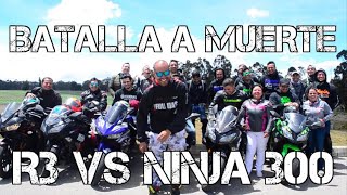 R3 VS NINJA 300  BATALLA A MUERTE FULLGASS [upl. by Laiceps]