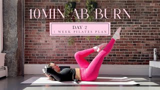 10MIN Hourglass Ab amp Waist Pilates  DAY 2  1 Week Pilates Challenge  madeleineabeid [upl. by Nabe426]