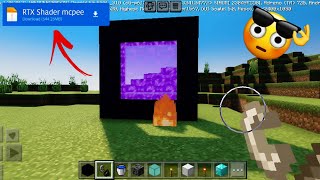 😯Real Time Shadows In MCPE  Minecraft Pocket Edition NEW Shader  100 Working [upl. by Mccourt545]