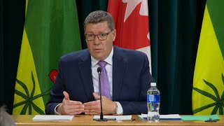 Sask Premier Scott Moe on his governments priorities COVID19 response [upl. by Yelyr]