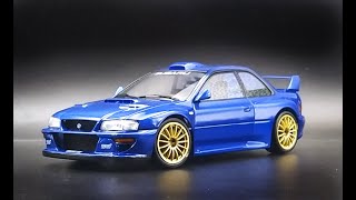 Subaru kit Impreza Restomod 22B Tamiya kit 124 tamiya full build and presentation [upl. by Lirrad]