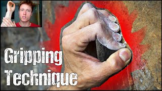 Rock Climbing Technique for Beginners The Importance of Gripping Technique  Crimps VS Open Grips [upl. by Cullin]