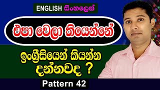 Practical Sentence Pattern in Sinhala  Pattern 42  tired of [upl. by Darooge984]