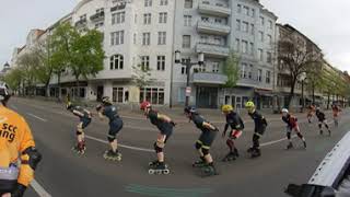 Berlin Half Marathon Inline Skating 2024  360° draggable All round view [upl. by Atteynod]