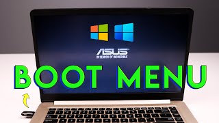 How to Boot Asus Laptop from USB  Install Windows 1011 on Vivobook x510u [upl. by Shayla13]