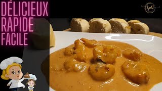 Scampis crème ail en 15 minutes [upl. by Cammie827]