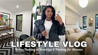 NYC LIFESTYLE VLOG House Hunting in Brooklyn Packing for Monaco amp Dinner at Eataly ✨ MONROE STEELE [upl. by Nakhsa]