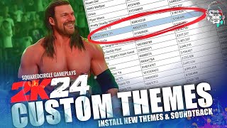 WWE 2K24 How to Install  Import Custom Theme Music Tutorial [upl. by Wachter]