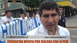 Federación Médica pide diálogo con la PCM [upl. by Seravaj]