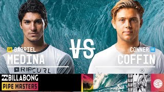 Gabriel Medina vs Conner Coffin  Quarterfinals Heat 2  Billabong Pipe Masters 2018 [upl. by Pry]