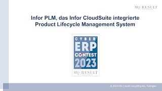 Infor PLM das Infor CloudSuite integrierte Product Lifecycle Management System [upl. by Yla]