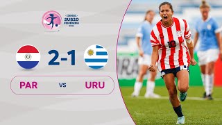 PARAGUAY vs URUGUAY 21  RESUMEN  CONMEBOL SUB20 FEM  FASE DE GRUPOS [upl. by Ria]