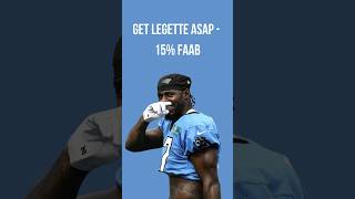 Leggette WR2 potential nfl waiverwire xavierlegette superflex fantasyfootballtips fantasy [upl. by Eintirb]