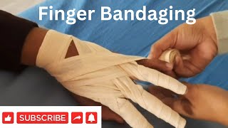 Fingers Bandaging By PC nursing procedure [upl. by Eyeleen]