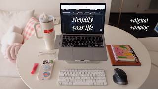 productivity how I organize my life digital tools amp analog planner 📬 simple systems for success [upl. by Llennyl]