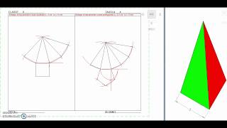 II  Tav 04  Sviluppo di una piramide a base quadrata e di una piramide a base pentagonale [upl. by Ruosnam]