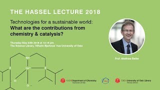 Hassel lecture 2018 with Matthias Beller [upl. by Giltzow]