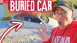 BURIED CAR Bradenton Beach HURRICANE MILTON Florida LIVE [upl. by Shepard]