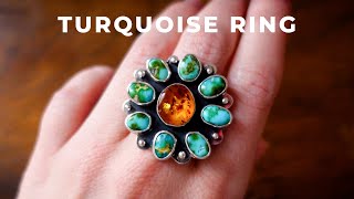 Making a magical TURQUOISE RING [upl. by Ilojna]