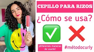 ✨ ¿CÓMO UTILIZAR UN CEPILLO PARA RIZOS CORRECTAMENTE ¡ESTO ✅ ESTO ❌  ✨ metodocurly [upl. by Costanzia507]