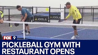 Pickleball gym with restaurant opens in Maple Grove [upl. by Ettennek805]