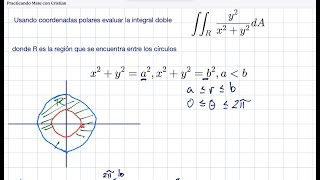 Integrales dobles en coordenadas polares 2 [upl. by Eizzo]