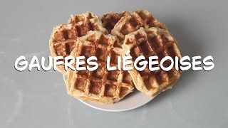 Gaufres liégeoises recette [upl. by Yrhcaz]