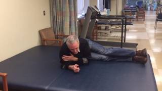 Supine to long sit walk around method for a patient with C6 Tetraplegia [upl. by Ydaj]