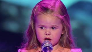 Adorable 3 years old Claire sings Little Mermaid on Little Big Shots [upl. by Romie]